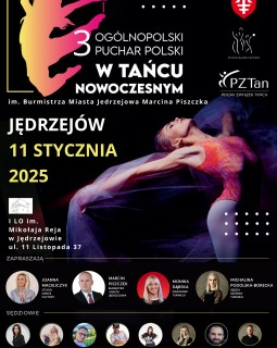 III Ogólnopolskim Pucharze Polski w Tańcu Nowoczesnym im. Burmistrza Miasta Jędrzejowa Marcina Piszczka